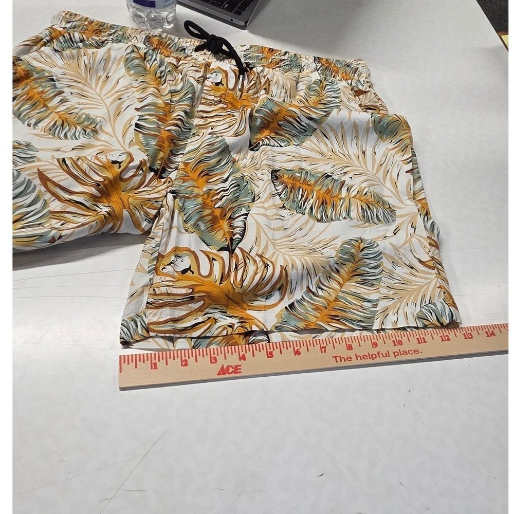 NWT Men's LG Hawaiian Summer Beach 2 Piece Button Down Shirt & Shorts Vacation - Picture 7 of 12